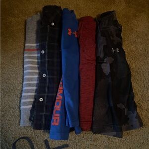 Under Armour Blue, Red, and Black Apparel Collection